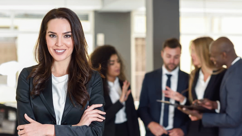 Profissional qualificado em ambiente corporativo após curso profissionalizante