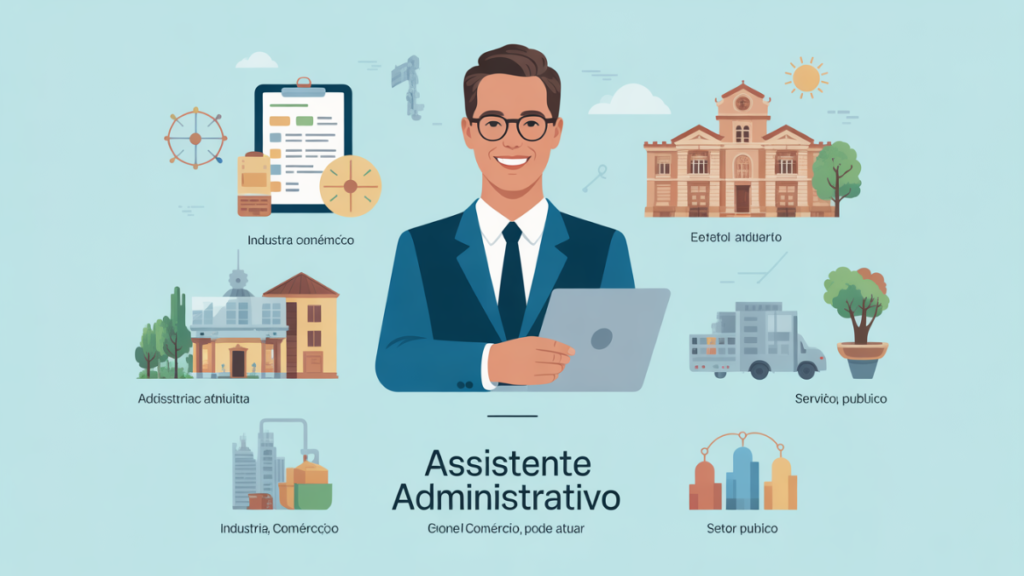 Áreas de atuação para assistente administrativo em diferentes setores profissionais