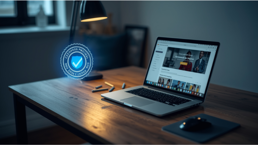 Exemplo de certificado válido de curso de inglês online reconhecido